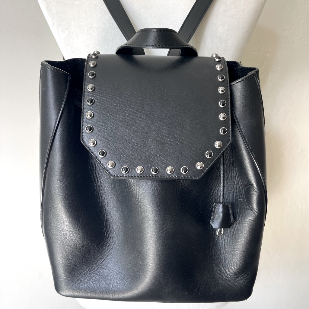 Salar Leather Studded Back Pack